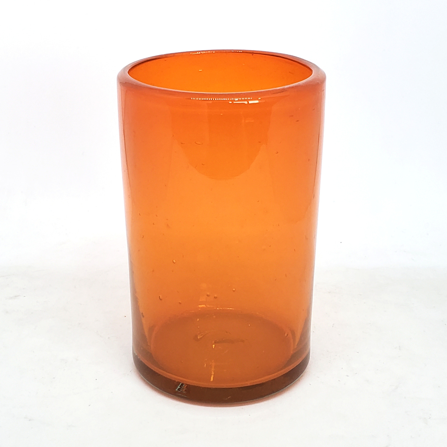 Novedades / Juego de 6 vasos grandes color naranja / �stos artesanales vasos le dar�n un toque cl�sico a su bebida favorita.